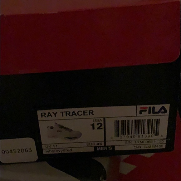 Fila retro ray tracer sz 12 / collectable tshirt L - Picture 3 of 6